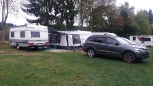 Aufbau Wohnwagen